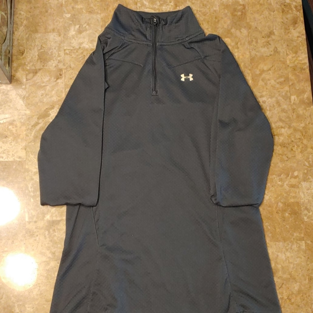 A silver under armour polo jacket